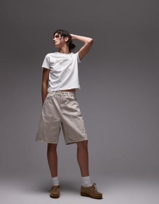 ショートパンツ CARHARTT WIP 'Brandon' bermuda shorts White Carhartt WIP Women's Brandon Pant | White – Page Women's