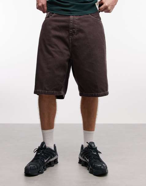 Carhartt WIP Brandon loose fit denim shorts in brown - view 1