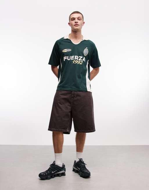 Carhartt WIP Brandon loose fit denim shorts in brown, 2 of 5