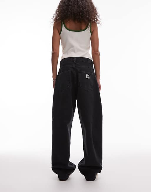 Carhartt WIP Brandon loose fit jeans in black | ASOS Carhartt WIP Brandon loose fit jeans in black | ASOS