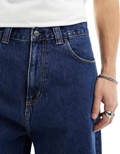 Carhartt WIP Brandon loose fit jeans in blue wash, 4 of 5