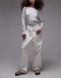 [Carhartt WIP] Carhartt WIP Brandon loose fit jeans in white S White