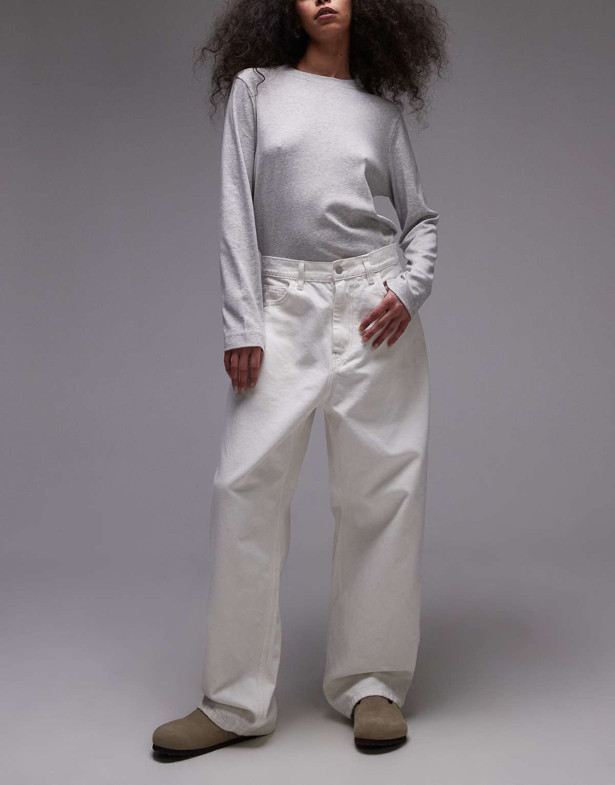 Carhartt WIP Brandon loose fit jeans in white