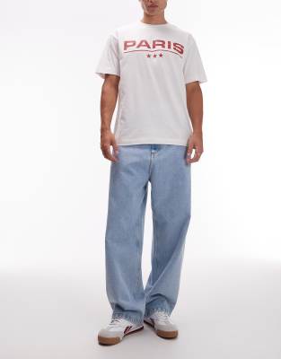 Carhartt WIP Carhartt WIP brandon loose jeans in bleach stone wash-Blue