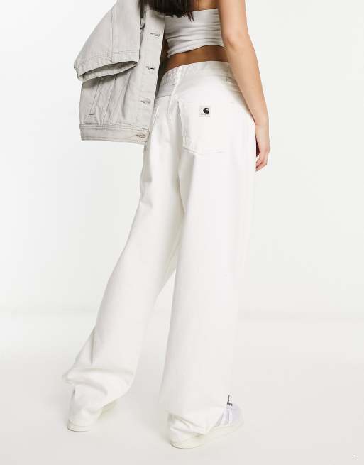 Carhartt WIP brandon loose jeans in white | ASOS