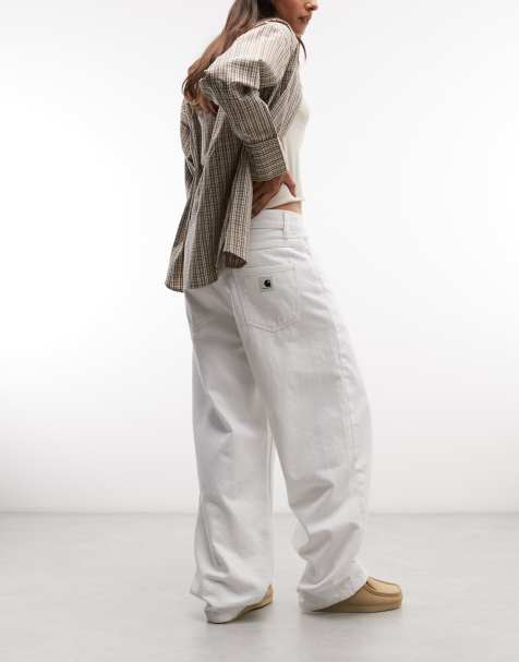 Carhartt WIP brandon loose jeans in white - view 1