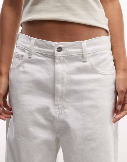 Carhartt WIP brandon loose jeans in white, 5 of 5