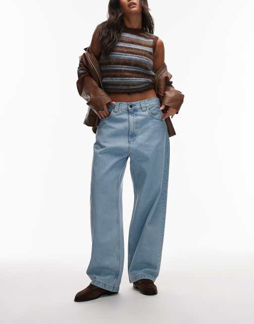 Carhartt WIP brandon loose straight fit jean in heavy stone bleach wash