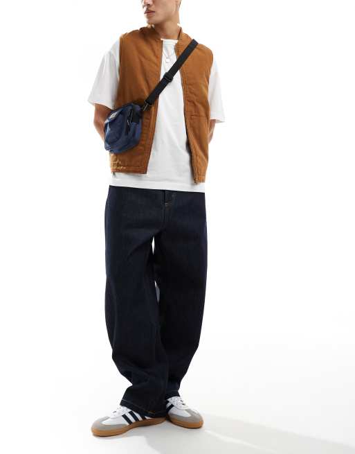 Carhartt WIP - Brandon - Losvallende jeans in donkerblauw, 4 van 5
