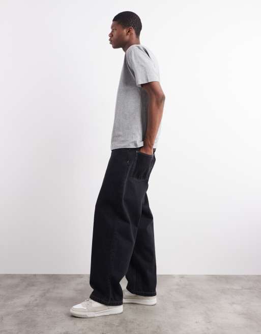 Carhartt WIP - Brandon - Losvallende jeans in zwart, 3 van 5