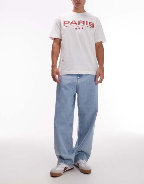 Carhartt WIP - Brandon - Løstsiddende jeans i afbleget stone wash - view 1