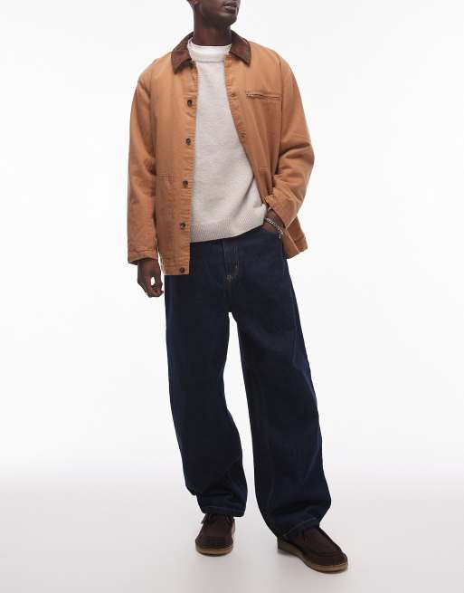 Carhartt WIP - Brandon - Løstsiddende jeans i mørk vask