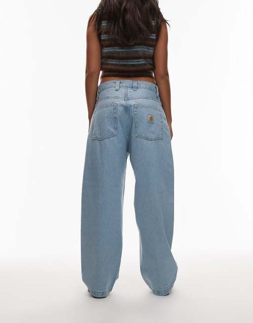 Carhartt WIP - Brandon - Løstsiddende jeans med lige ben i kraftig, afbleget stenvask, 3 af 5