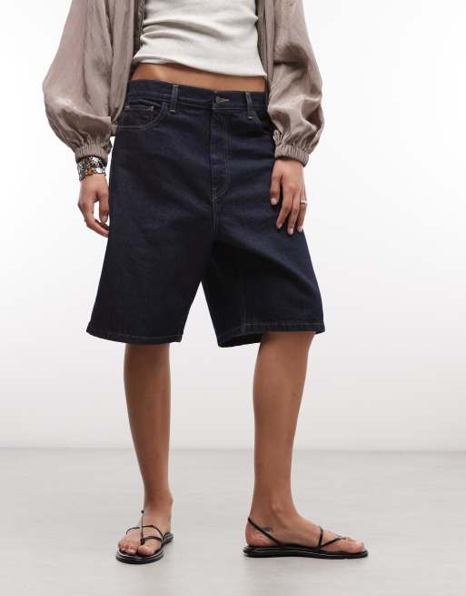 Carhartt WIP Brandon luźne szorty jeansowe w kolorze rinse