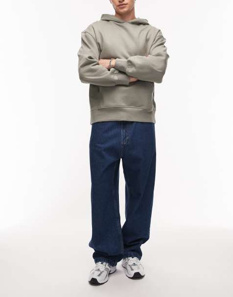 Carhartt WIP – Brandon – Niebieskie luźne jeansy z prostymi nogawkami - view 1