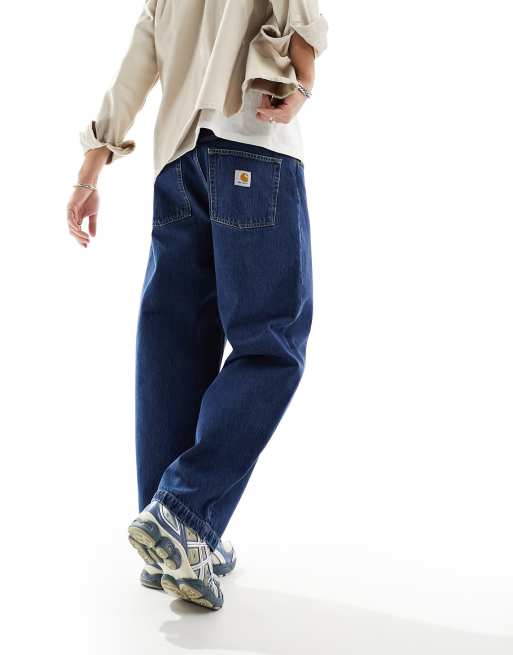 Carhartt WIP – Brandon – Niebieskie luźne jeansy, 3 z 5