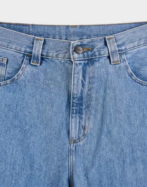 Carhartt WIP – Brandon – Obszerne niebieskie jeansy z efektem sprania, 9 z 9