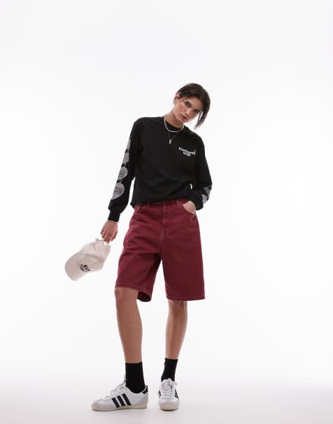 Carhartt WIP – Brandon – Röda shorts med ledig passform - view 1