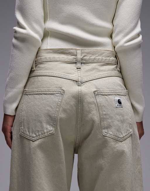 Carhartt WIP - Brandon - Sandfarvede løstsiddende jeans , 5 af 5