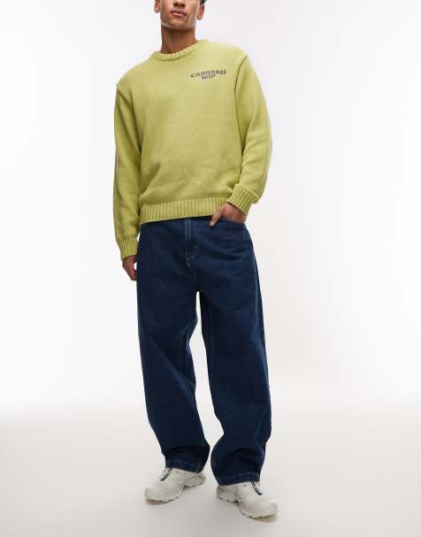 Carhartt WIP – Brandon – Schmal zulaufende Loose-Fit-Jeans in blauer Waschung - view 1