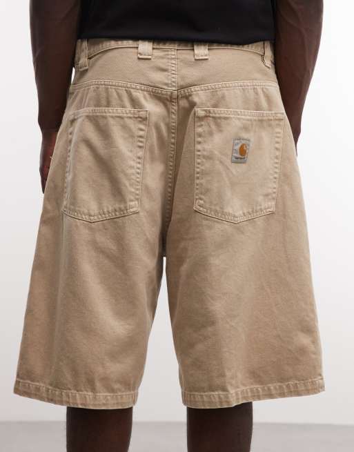 Carhartt WIP Brandon short en jean coupe loose beige, 4 de 5