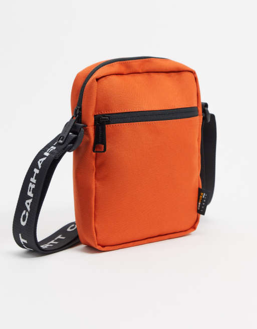 Carhartt WIP Brandon shoulder pouch bag in brick orange