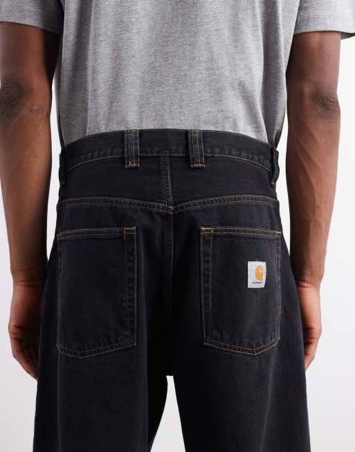 Carhartt WIP – Brandon – Svarta jeans i ledig modell, 4 av 5