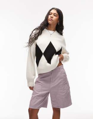 Carhartt WIP - Branford - Leinen-Shorts in Flieder mit doppelter Stofflage im Kniebereich-Rosa