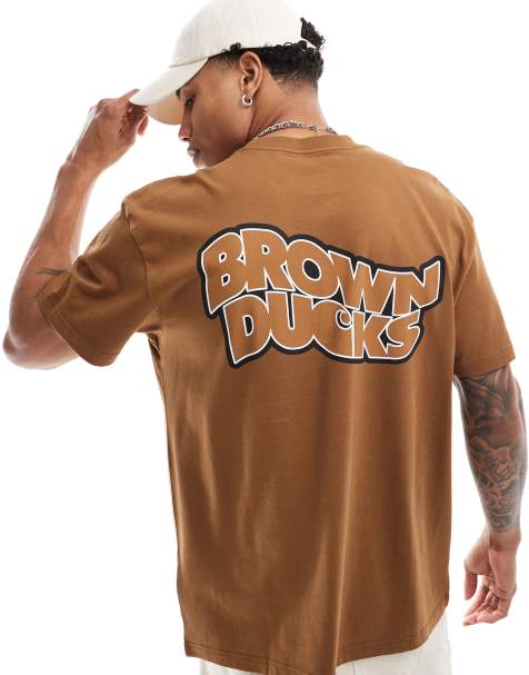 Carhartt WIP – Brązowy T-shirt z motywem Ducks - view 1