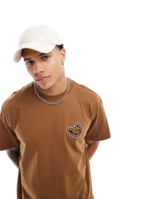 Carhartt WIP – Brązowy T-shirt z motywem Ducks, 2 z 4
