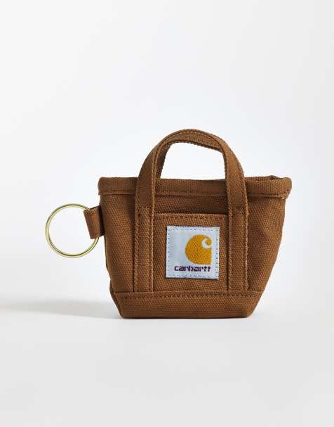 Carhartt WIP – Brelok do kluczy w kształcie małej, brązowej torby typu tote - view 1