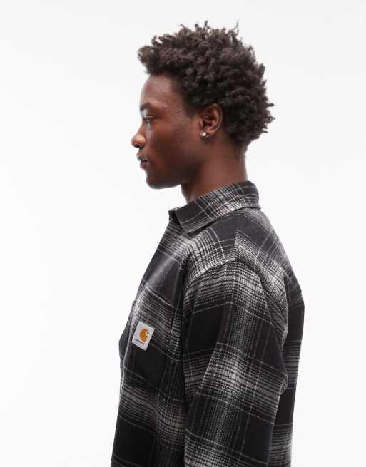 Carhartt WIP – Brennan – Hemdjacke in schwarz und weiß kariert, 4 von 5