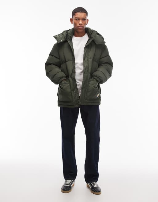 Carhartt WIP - Brent - Doudoune résistante à l'eau avec capuche amovible - Vert, 2 de 5