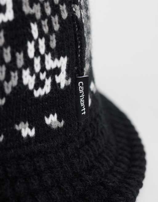 Carhartt WIP Bricky Man strikket bøllehat i sort, 2 af 3