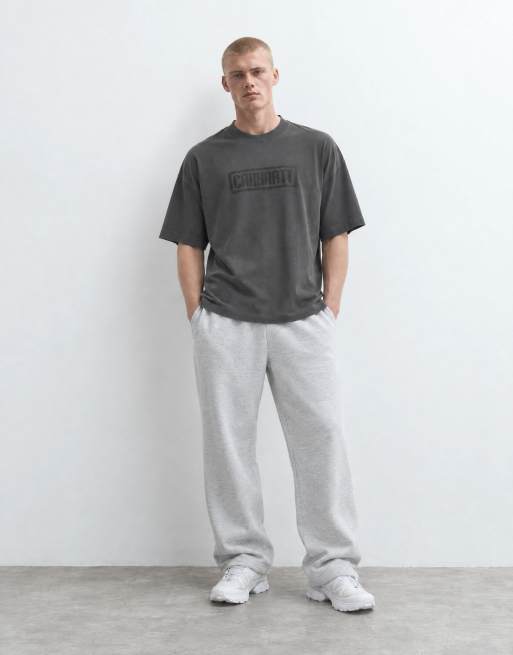 Carhartt WIP Bricky Man T-Shirt mit Front-Logo und Rückendruck in Grau, 9 von 10