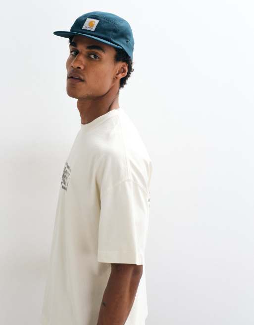 Carhartt WIP Bricky Man T-Shirt mit Frontgrafik in Wollweiß, 4 von 5