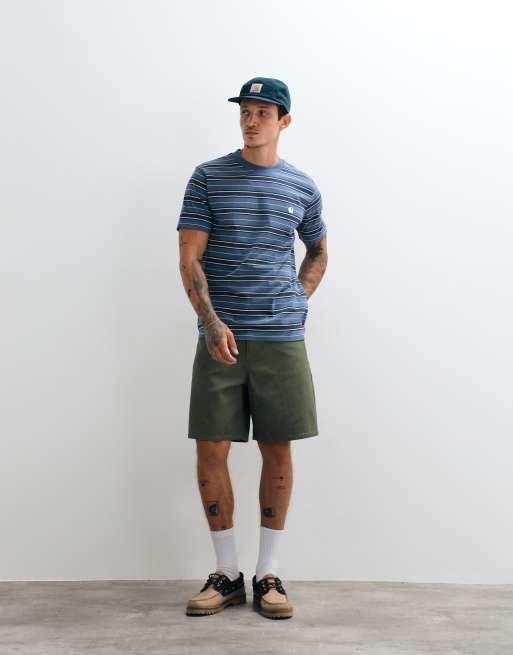 Carhartt WIP - Bronson - T-shirt azzurra a righe, 2 di 5