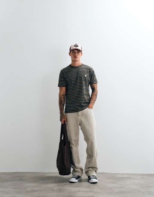 Carhartt WIP - Bronson - T-shirt rayé - Kaki, 3 de 5