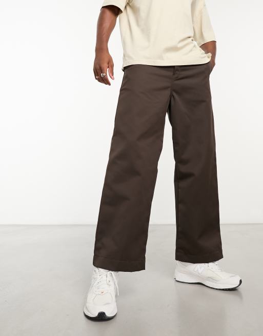 Carhartt WIP - Brooker - Losvallende chino met rechte pasvorm in bruin