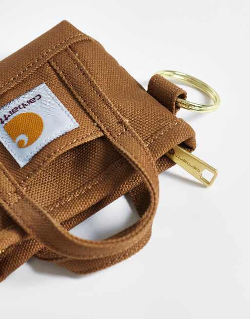 Carhartt WIP – Brun nyckelring med liten toteväska, 3 av 3