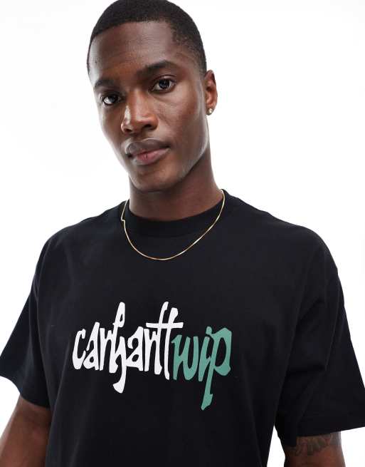 Carhartt WIP brush t-shirt in black | ASOS