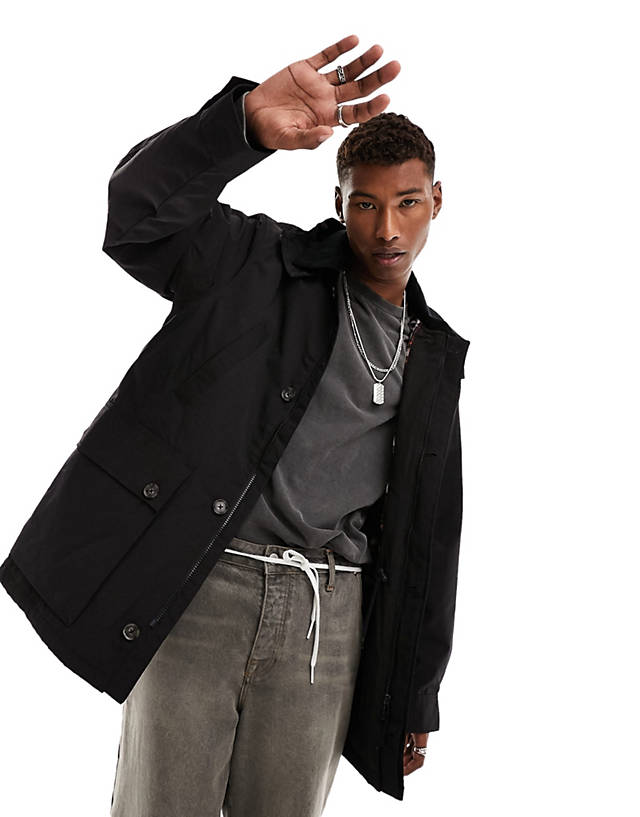 Carhartt WIP - bryce mac coat in black