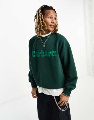 Carhartt WIP bubbles sweatshirt in green