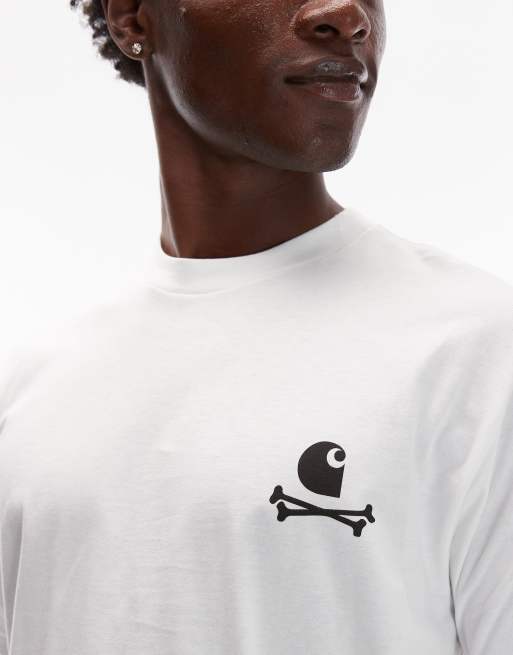 Carhartt WIP C logo archive back print loose fit t-shirt in white