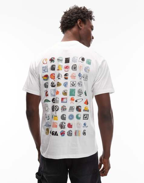 Carhartt WIP - C Logo Archive - Hvid T-shirt i løstsiddende pasform - view 1