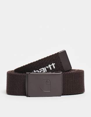Carhartt C-logo Belt In Brown