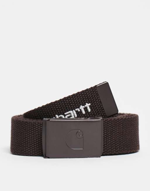 Carhartt WIP c-logo belt in brown