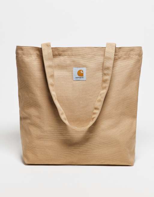 Carhartt WIP Cabas en toile avec imprimé Beige ASOS