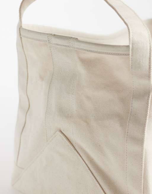 Carhartt WIP - Caja de almacenamiento beis con logo, 2 de 3