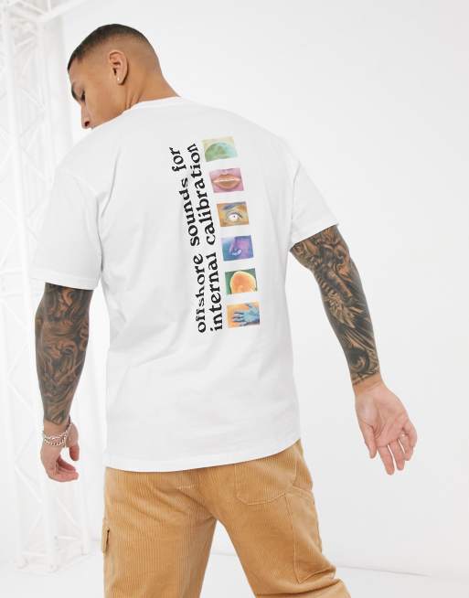 Carhartt WIP – Calibrate – Vit t-shirt med tryck baktill, 3 av 4